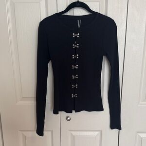 By Anthropologie Hoop-Clasp hardware Cardigan Sweater